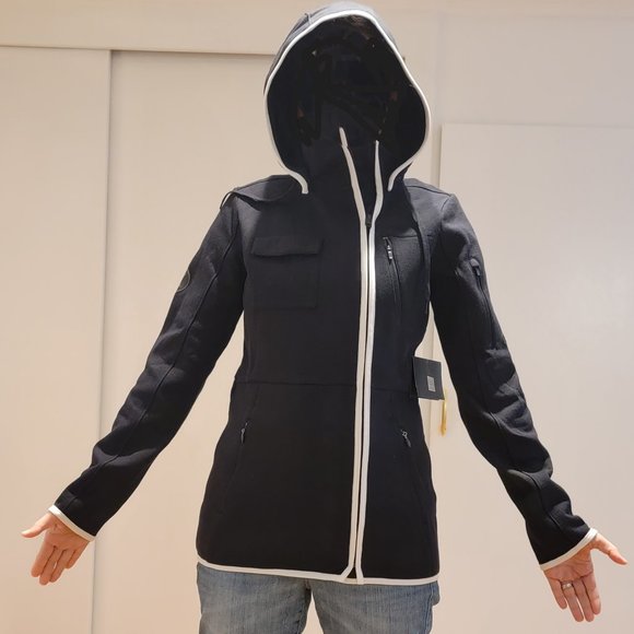 NEW w/tag-HURLEY Warm Fleece Sweatshirt Jacket Detachable Hood SMALL -Cheap Ship - Picture 2 of 8